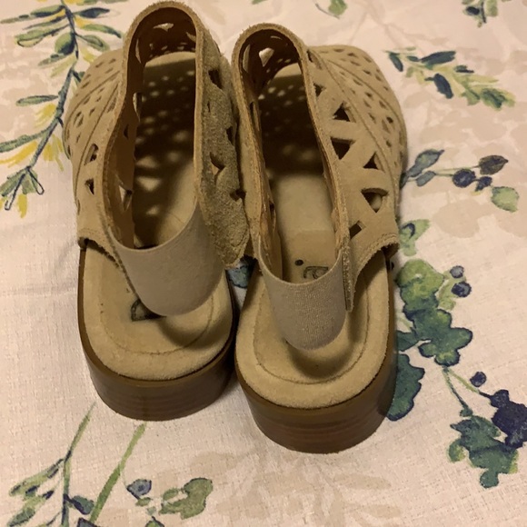 Suede open booties - Picture 3 of 3